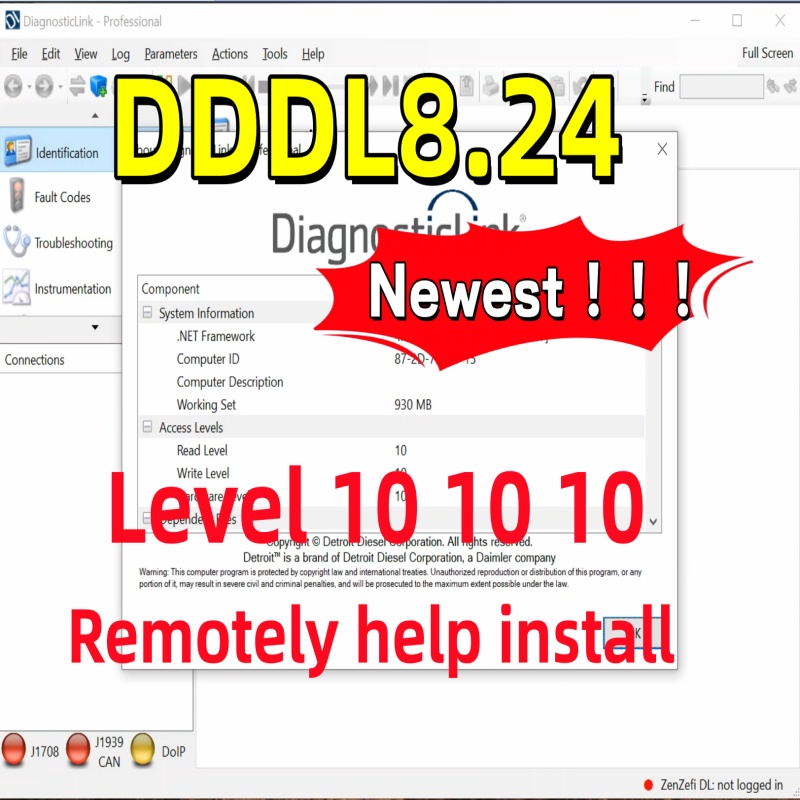Auto Repair Shop Diagnostics - 2026 Nuovissimo DDDL 8.24 Detroit Diesel