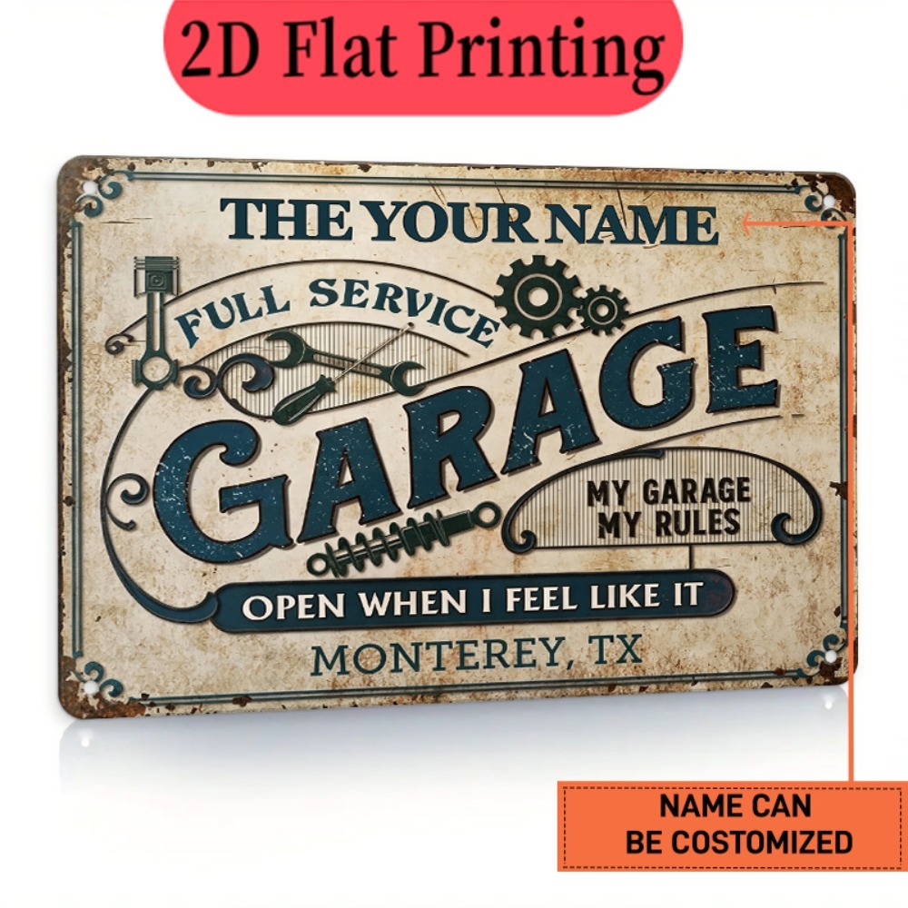 Targa in Latta Personalizzata  - Auto Repair Shop Names recensione e prezzo